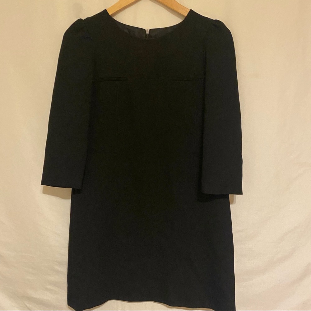 Zara Woman 3/4 sleeve Black mini Sheath Dress Size XS
